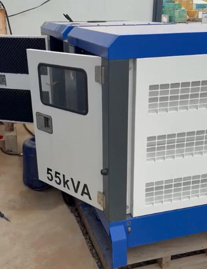 Hosem 50kVA Generator Powering to Stone Quarry in Iraq
